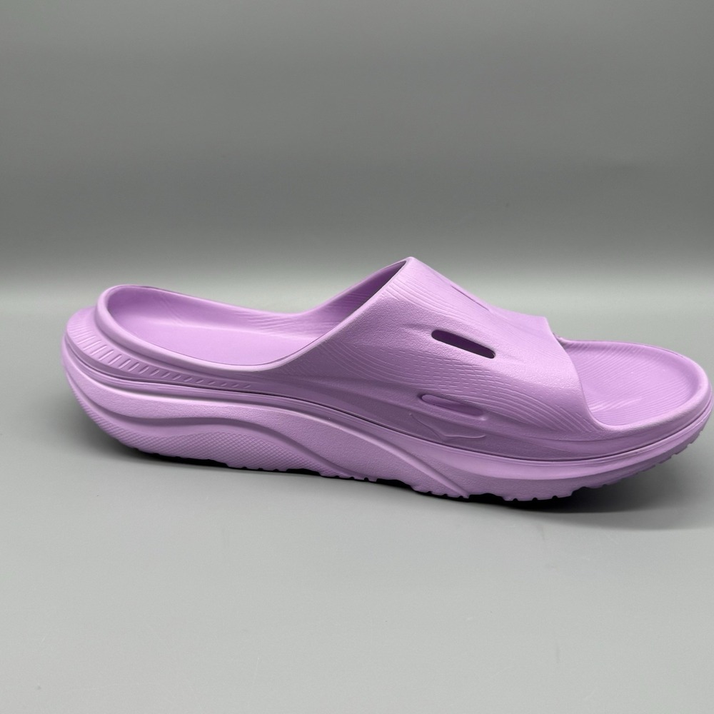 Hoka One Ora Recovery Slide 3‎ Sandals Purple Men's 12 Women's 14 Comfort - Picture 6 of 9
